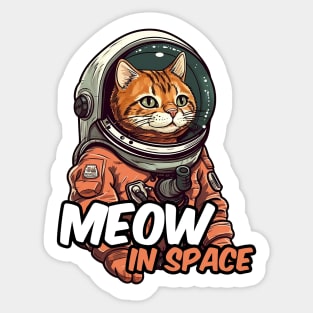 Astronaut cat Sticker